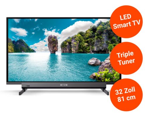 Metz 32MTB4001Y 32" 81cm LED Fernseher HD ready Smart TV Triple Tuner WLAN USB - Bild 1 von 9