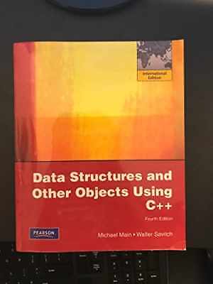 Data Structures and Other Objects Using C++ - Paperback, by Main Michael - Good