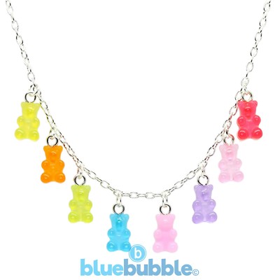 Bluebubble MY SWEET SHOP Mini Gummibärchen Halskette süß Neuheit Kitsch Kawaii 