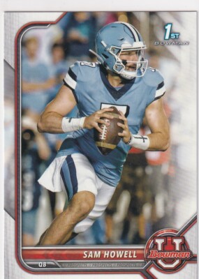 2022 BOWMAN 1ST RC SAM HOWELL FIRST ROOKIE WASHINGTON COMMANDERS GE-3819