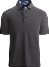 Mens Short Sleeve Polo Shirt Regular Fit Quick Dry Breathable Casual Golf Tennis