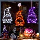 Halloween Lights 3 Pack Orange White And Purple Gnomes Window Lights With Suctio