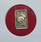 Bunny Rabbit 🐇 Gram .999 Fine Pure SILVER Bullion Mini Fractional Bar Coin