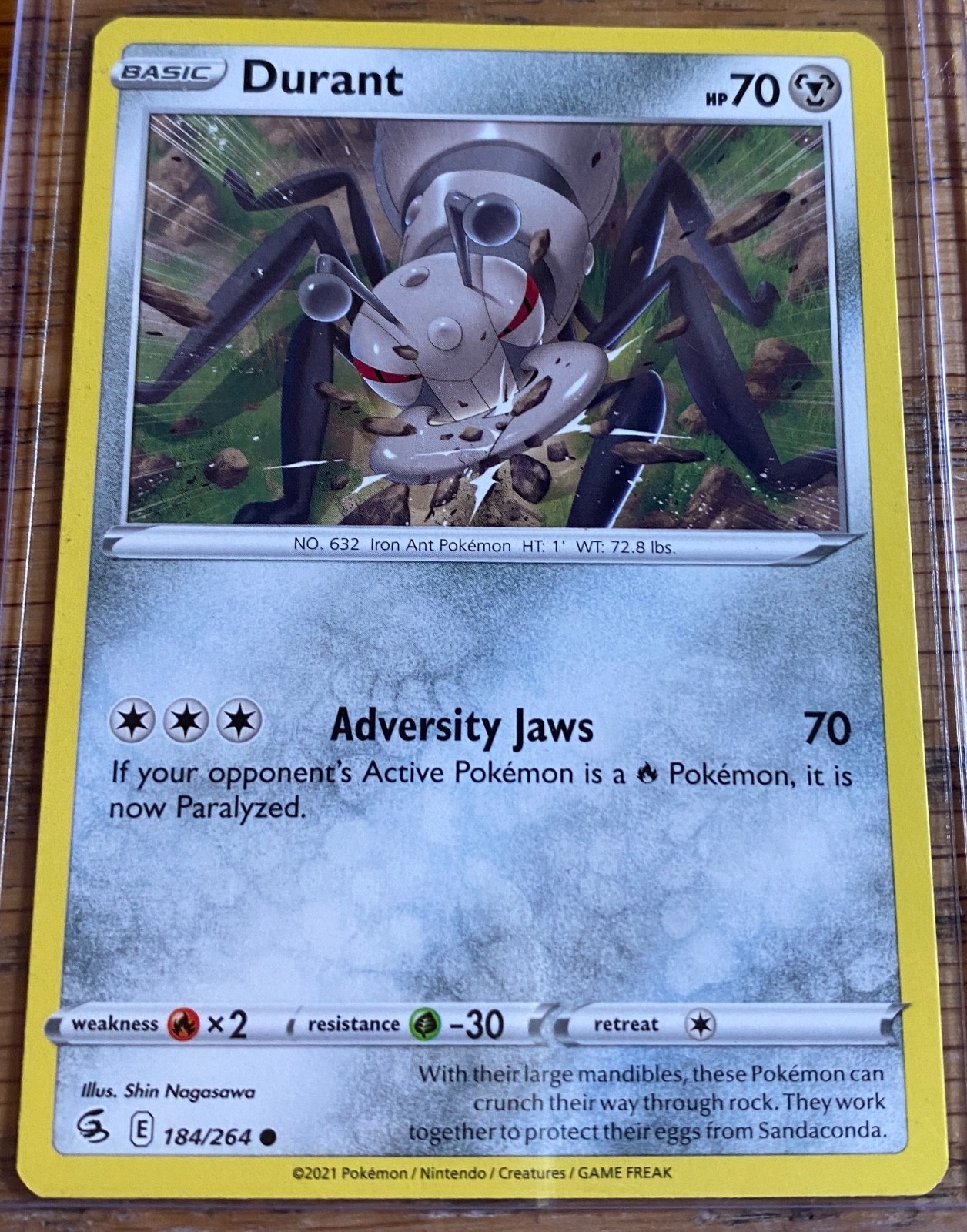 Durant 184/264 Swsh08: Fusion Strike Regular Pokemon Card