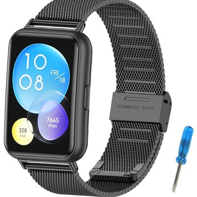 Edelstahl Armband für Huawei Watch Fit 2 Kompatibel mit Elegant, Classic, Act...