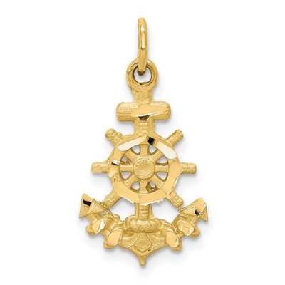 10k Yellow Gold Anchor Charm 10C564