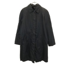 PRADA made in Italy Stainless collar coat L black With liner Women