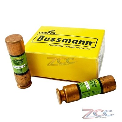 10 pack of Fusetron FRN-R-15 Fuse, 250V 15A, Class RK Time Delay