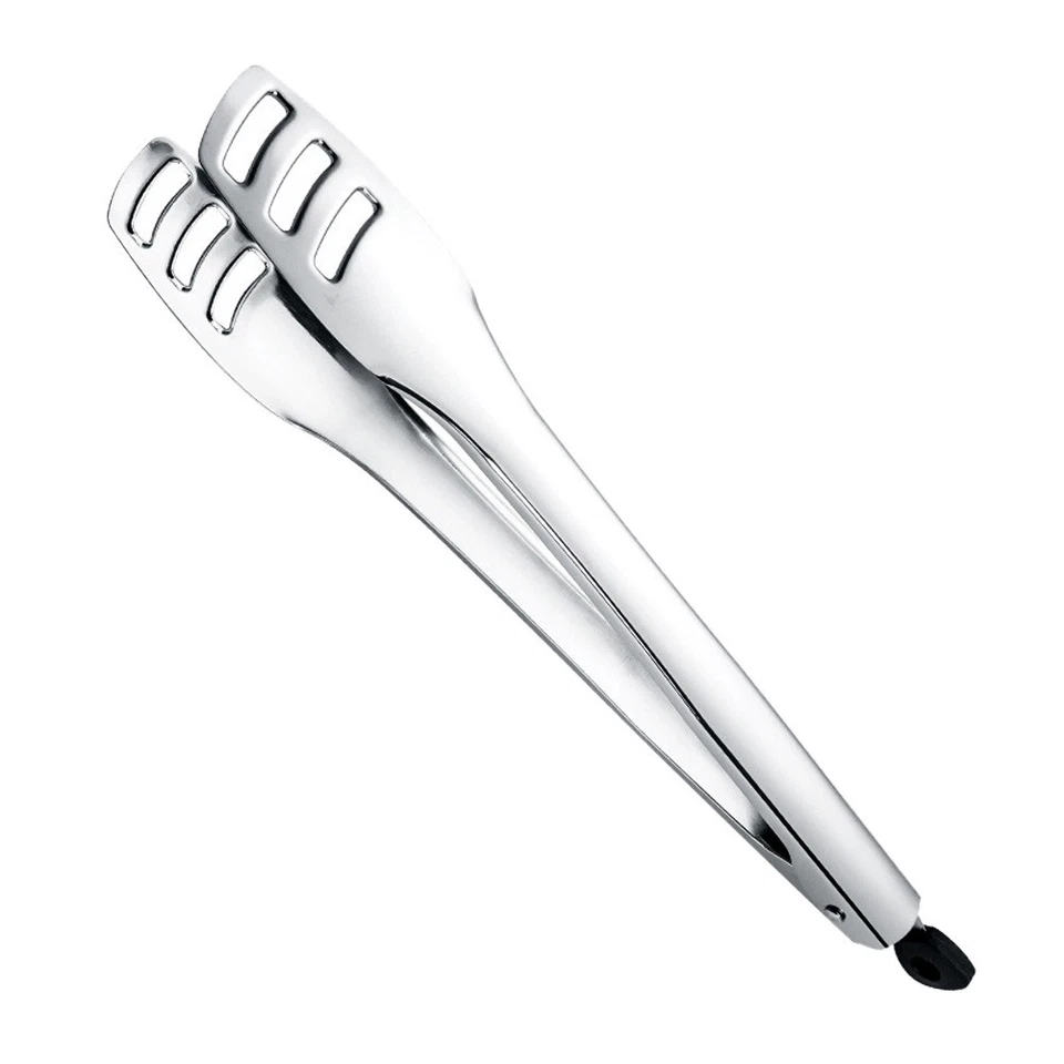 1 PC Pane Clip Pancake Tong Pesce Morsetto multiuso Cibo Pinza (Argento, S) - Immagine 3 di 4