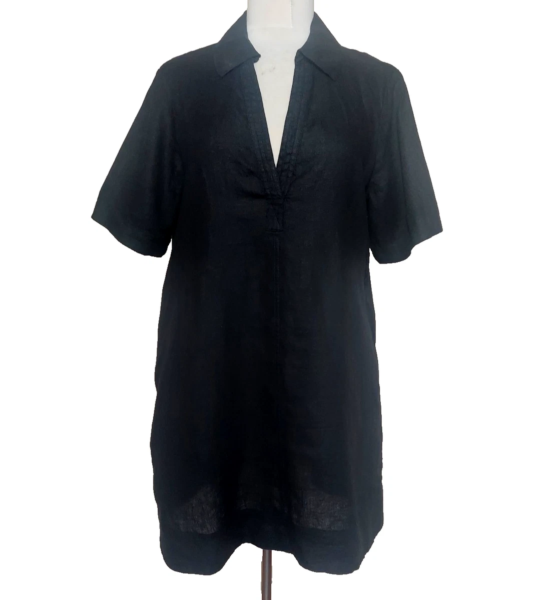 chinese dress ladies Cutout Linen Dress – CHEN X CHEN main image 1