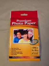 Premium Photo Paper 4'x6' 20 sheets 5760dpi -sealed-