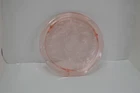 Jeannette Sunflower Pink 10" Cake Plate Depression Glass Pink Daisy