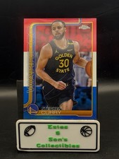 2025-26 Topps Chrome - Stephen Curry #201 Red White &amp; Blue Refractor