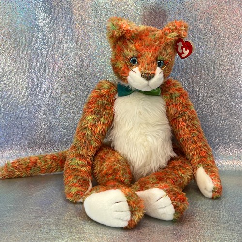TY Classic Allioop The Orange Cat Plush Stuffed 2000 Rainbow Nose 17”