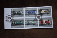 GB 2007 Grand Prix, Commemorative Stamps On Piece Used ex FDC