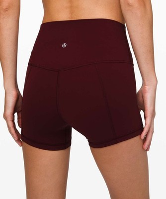 Lululemon Align 4'' High Rise Shorts in Garnet Size 4