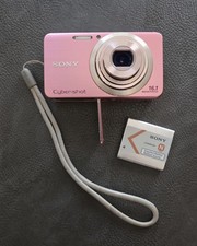 SONY Cyber-shot DSC-W630 Pink 16.1MP Orig Battery FOR PARTS or REPAIR