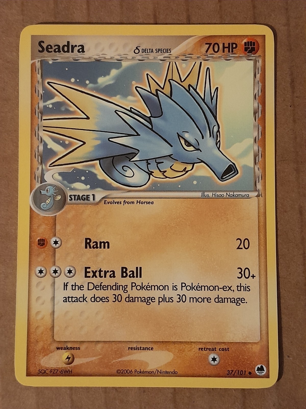 Seadra 37/101 Ex Dragon Frontiers NM See Pictures