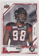 2019 Upper Deck CFL Red 45/150 Avery Ellis #84 o1h