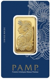 1 oz Gold Bar PAMP Suisse Fortuna 999.9 Fine in Sealed Assay
