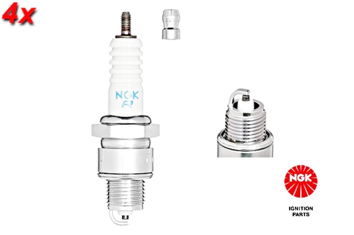 NGK 4x Spark Plug For FIAT 500 FORD Taunus PORSCHE 356 911 59-76 09482-00255