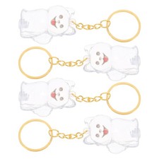 4 Pcs Dog Bag Charm Keychain for Pet Display Hair Storage Capsule