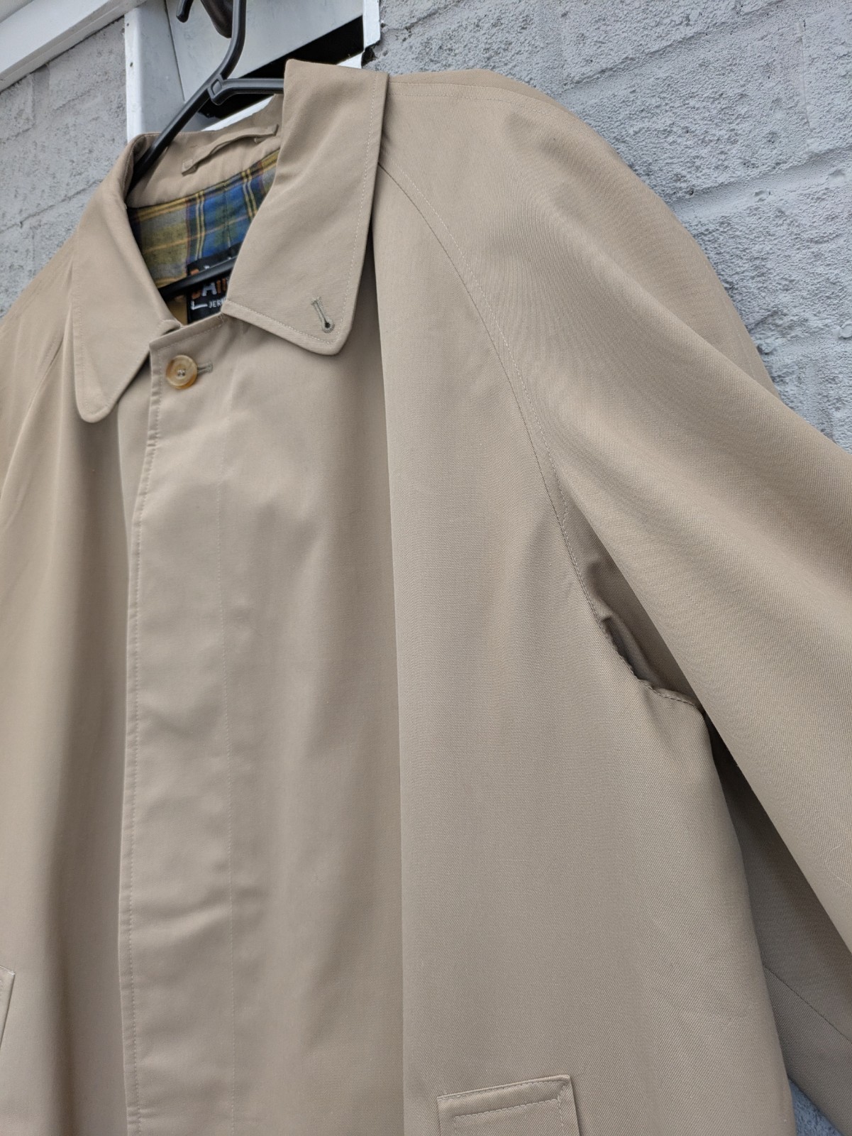 DAKS 46R Single Breasted Classic Trench Coat
