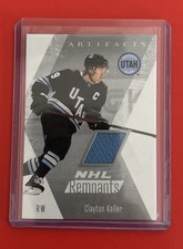2025-26 UPPER DECK ARTIFACTS NHL REMNANTS CLAYTON KELLER UTAH HOCKEY CLUB #NR-8