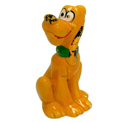 Vintage 1960s Pluto Porcelain Ceramic Figurine Walt Disney Figurine 2.375  READ!
