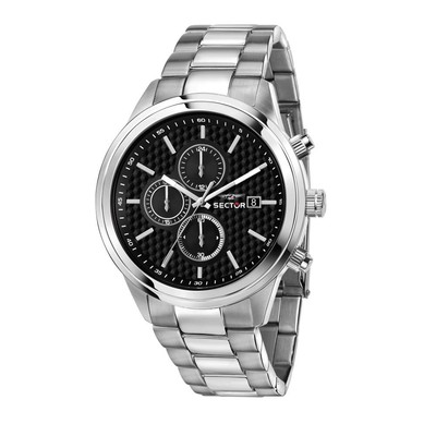 Orologio SECTOR uomo 670 cronografo acciaio / nero R3273740002