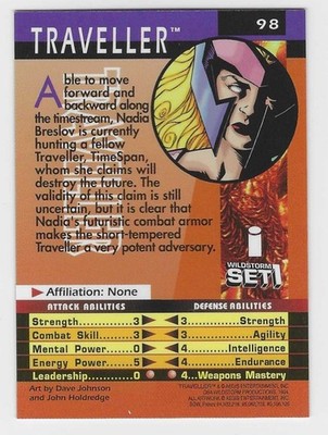 Traveller - (1994, IMAGE Comic) WILDSTORM SET 1 CHROME - CARD #98