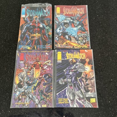 StormWatch mixed lot of 4 #0, 1, 9 & 25. Comic Books