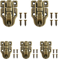 Vintage Bronze Toggle Latch Clasp ? Retro Lock for Box, Suitcase & Case (5-Pack