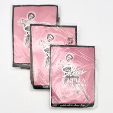 NWT Vintage Pantyhose Lot Set of 3 Silkies Ultra Comfort X-Tall Honey Beige NEW