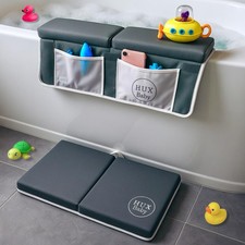 Comfortable Baby Bath Kneeler and Elbow Rest Pad Set, Non-Slip Bathtub Kneeli...