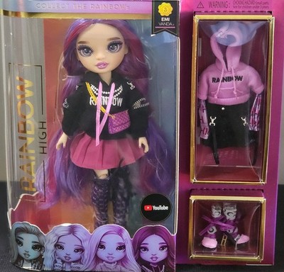 2021 MGA Rainbow High EMI VANDA Fashion Doll Series 3 Orchid Purple NIB