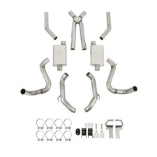 70501386-RHKR Hooker BlackHeart LS Swap Header-Back Exhaust - Stainless Steel