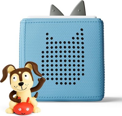 Toniebox 1 Audio Player Starter Set with Playtime Puppy - Listen, Light Blue 