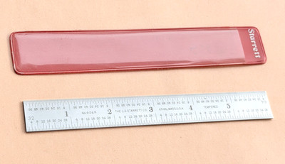 STARRETT No.C604R-6   6  Long Spring-Tempered  Steel Rule W/Inch Grad. USA Made!