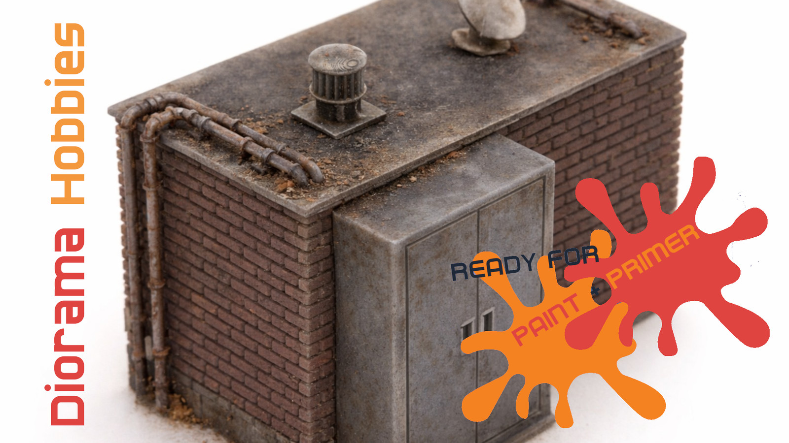 Basic Rooftop Access Structure with Utilities - HO, N, S and O Scales