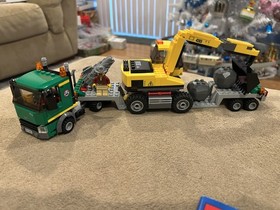 LEGO CITY: Excavator Transporter (4203) 100% Complete! Free Shipping!