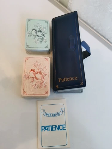 FX Schmid Vintage Patience Playing Cards Twin Pack Sealed Pocket Sized No Rules - Picture 1 of 20