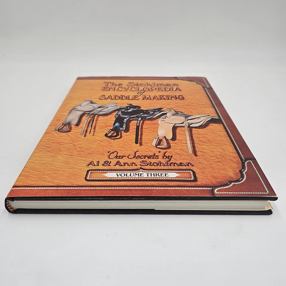 OOP Stohlman Saddle Making Vol 3 First Ed | Leather Tooling & Carving | HC DJ VG - Image 3 of 4