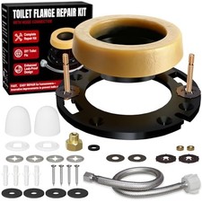 Toilet Wax Ring Toilet Flange with Standard Wax Ring Water Supply Line