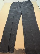 Lee Womens Classic At The Waist Jeans Size 16 Medium Black Straight Leg