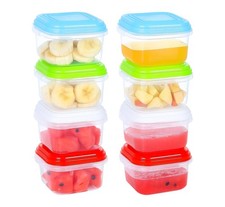 Baby Food Containers 4oz 8 Pack - Reusable, BPA-Free, Leakproof Storage Jars