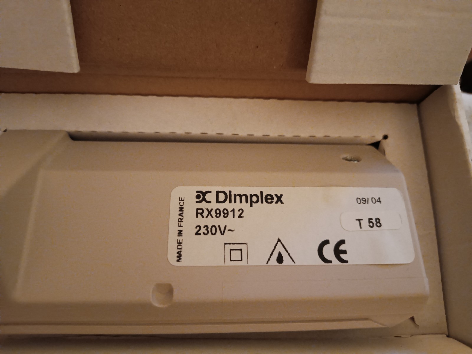 Dimplex RX9912 MBS zone controller Programming Cassette for panel heaters