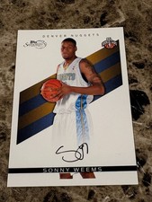 SONNY WEEMS 2008-09 Topps Signature Facsimile Signature #TS-SW Nuggets /289