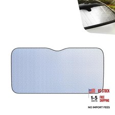 Car Windshield Sun Shade, Double Thickened Aluminum Foil Heat Small Silver