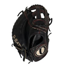 D-Bat GR13 Catcher's Mitt Pro Premiere Series Baseball Glove Left Hand Black Red